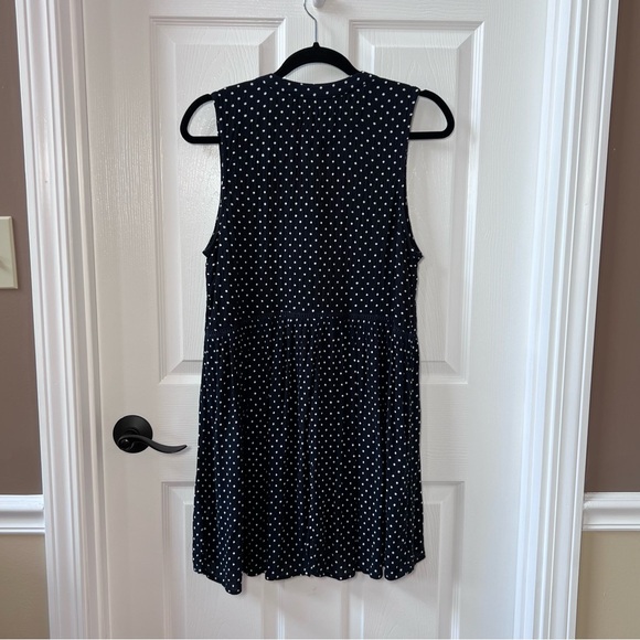⭐️ Anthropologie Navy Nia Sleeveless Tunic Tank Top MEDIUM - Picture 12 of 12